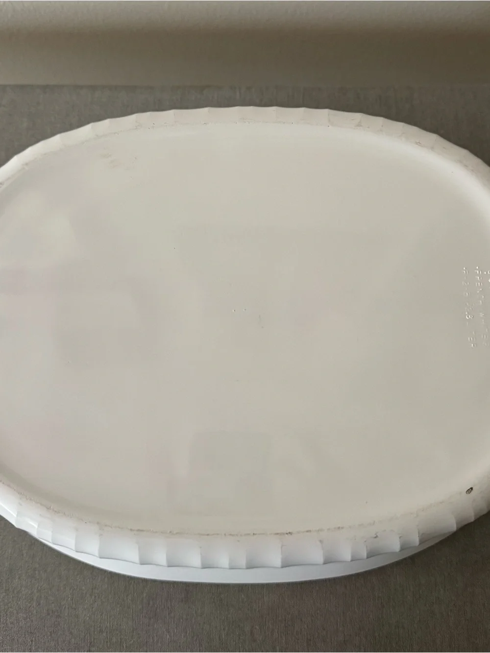 Vintage Corningware French White Oval Ceramic Casserole